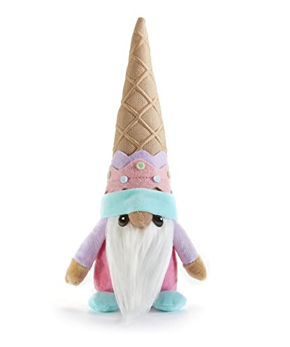 Giftcraft 474525 Ice Cream Cone Gnome , 10 inch, Polyester, Sprinkles