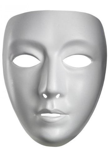 Disguise Costumes Blank Female Mask, Adult