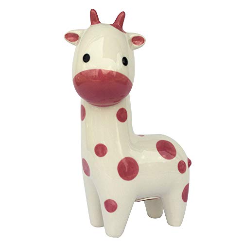Birchwood Applesauce Baby Ceramic Piggy Bank, Pink, Giraffe