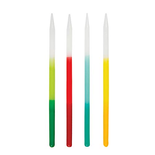 Unique Industries Assorted Color Ombre Candles 5", 12ct