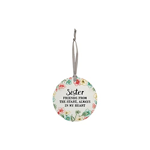 Carson Home Wood Ornament, 3.5-inch Diameter (Sister)