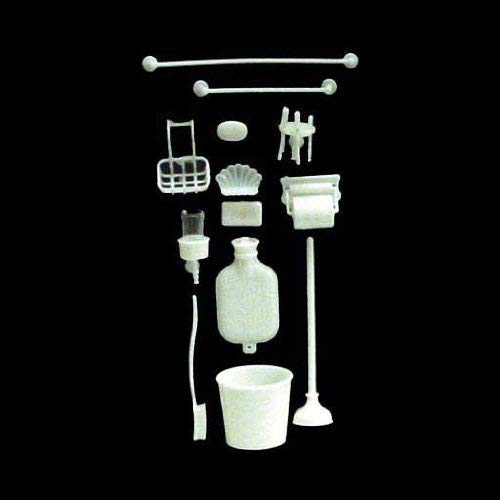 Aztec Imports Dollhouse Miniature 18-Pc. Bathroom Accessories Chrysnbon Kit