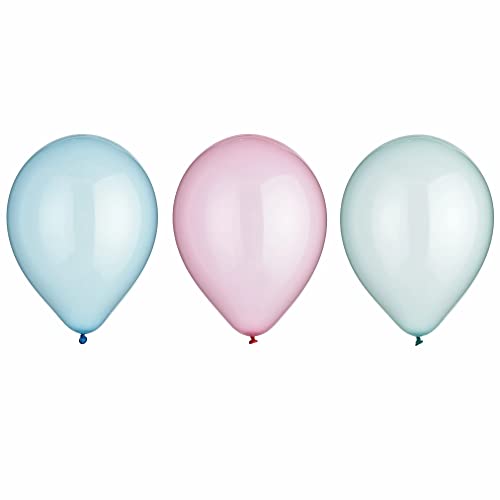 Amscan Bulk Clear Droplets Latex Balloon | Assorted | 6 Pcs.
