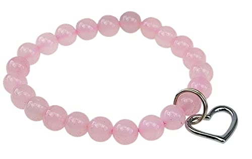 ZORBITZ Rose Quartz Heart Bracelet, 1 EA