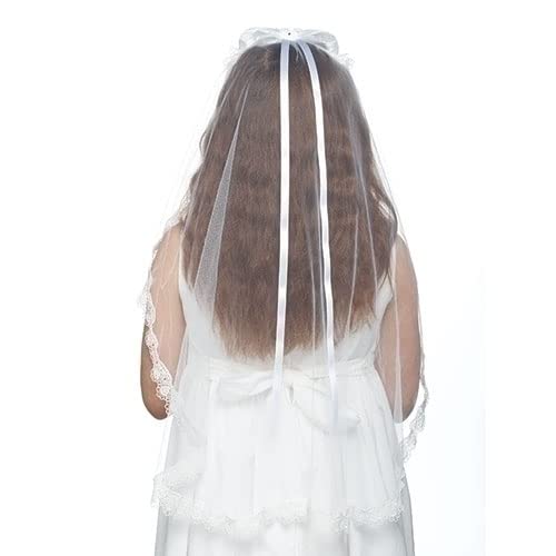 Roman Giftware Inc., Sacraments, First Communion Veil, 28" L Sophia Communion Veil ,Religious, Inspirational, Durable (28x6x1)
