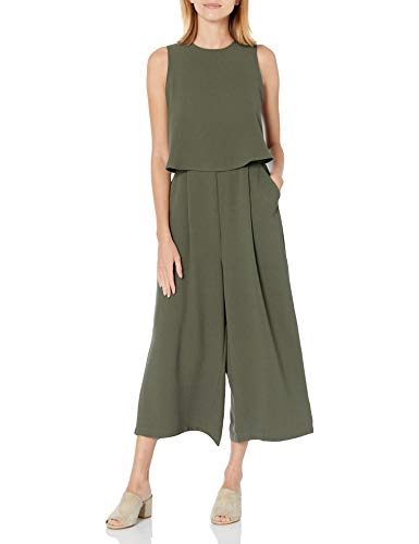 Mud Pie  Celine Jumpsuit, Small ,Olive/Black