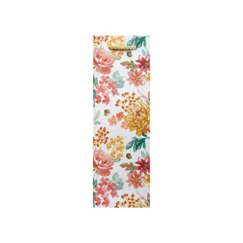 Design Design Wine Bottle Tote Bag (Autumn Garden)