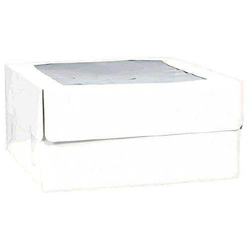 Amscan Amscam Cake Box, 5H x 14W x 14D Inches, White