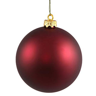 Vickerman 8" Wine Matte Ball Ornament