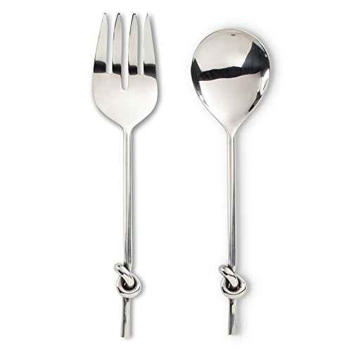Abbott Collection  Stainless Steel Knot Handle Salad Servers (2 Pieces)
