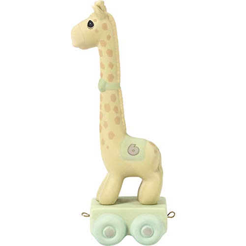 Precious Moments,  Keep Looking Up, Birthday Train Age 6, Bisque Porcelain Figurine, 142026