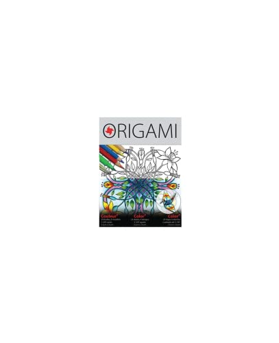 Yasutomo Color2 Origami Paper, 5-7/8 x 5-7/8 Inches, Yuzen Patterns, 24 Sheets