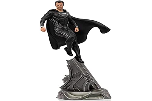 DC Comics Iron Studios: Superman Black Suit 1/10 Scale | Zack Snyder‚Äö√Ñ√∂‚àö√ë‚àö¬•s Justice League | 12" inches Collectible Figure