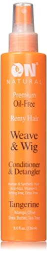 R&R Corp. On Natural On Organic Premium Oil-free Weave & Wig Spray Tangerine, 8 Fluid Ounce