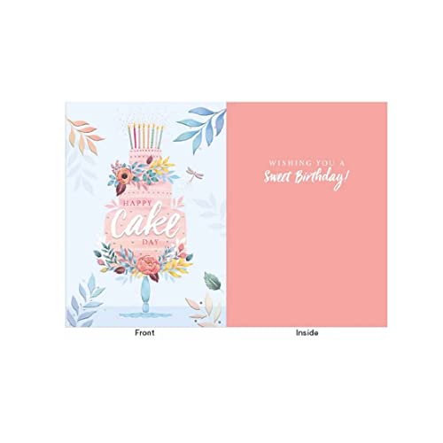 Design Design Happy Cake Day Birthday Card - Her