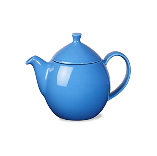 Forlife New Dew Teapot with Basket Infuser 32 ounce, 7.5-inch Length, Blue