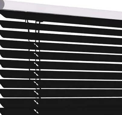 Comfy Hour Aluminum Mini Blind W35 x H65, Day and Night Light Filtering Window Shade, Black