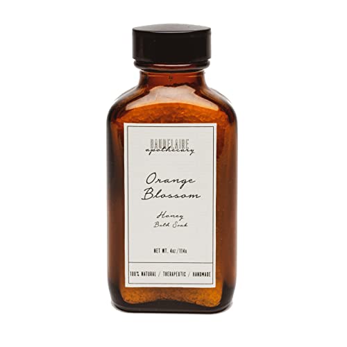 Baudelaire Orange Blossom Honey Bath Apothecary Soak, 4 Ounce