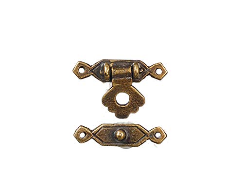 Aztec Imports Melody Jane Dollhouse Trunk Lock Antique Brass Miniature 1:12 Door Furniture