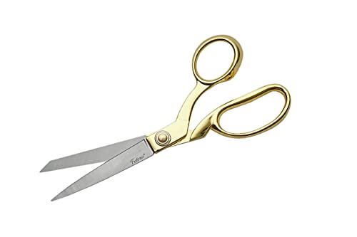 SZCO Supplies Professional Heavy-Duty Fabric Scissors for Tailoring with Gold Finished Handle
