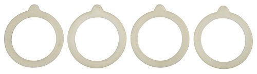 HIC Harold Import Co. 9924 3-3/4" Silicone Canning Jar Gasket Ring Pack 4 Count