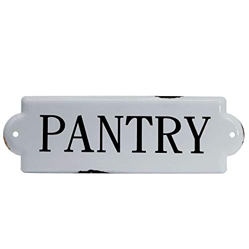 VIP Pantry Enameled Metal Wall Sign Plaque 10 Inches