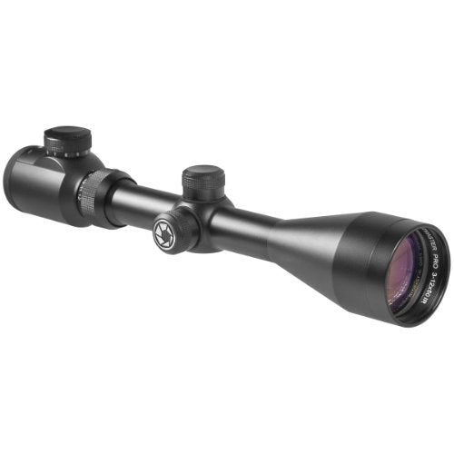 BARSKA 3-12x50 IR Huntmaster Pro 30/30 IR Cross Riflescope, Black