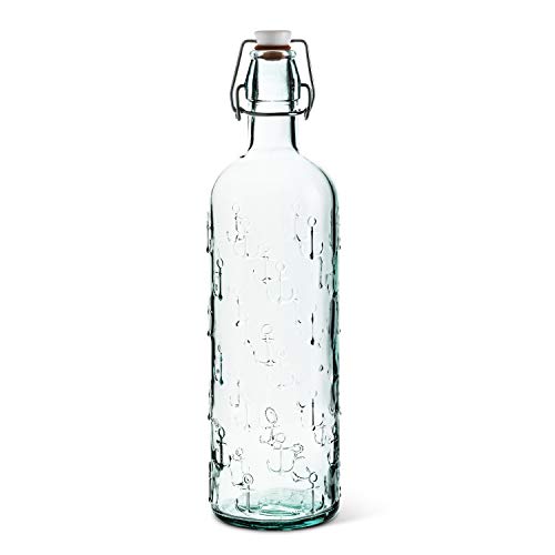 Abbott Collection  Anchor Bottle w/Seal-12 H(36oz), 12" high, Green