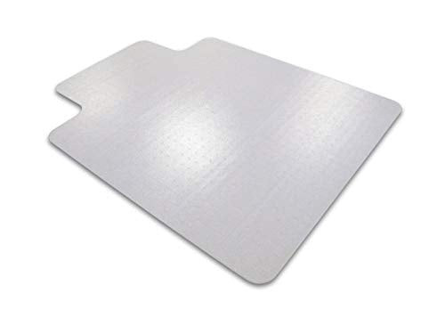 Floortex Polycarbonate Chair Mat for Carpets up to 1/2-Inch Thick, 48 x 60-Inch, Rectangular with Lip (1115223LR)