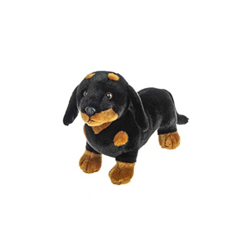Ganz H14819 The Heritage Collection[TM] Dachshund Plush Toy, 12-inch Length, Black