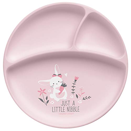 Stephen Joseph Silicone Baby Plate, One size, Bunny