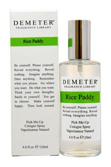 Demeter Fragrance Library Rice Paddy Cologne Spray for Unisex, 4 Ounce