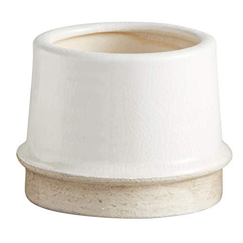 47th & Main Planter Pot, Modern White, Army Green