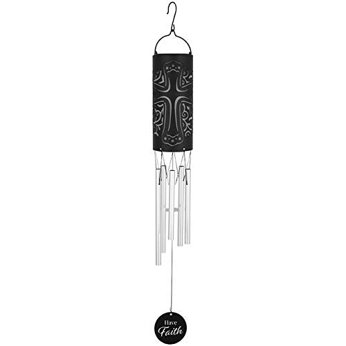 Carson Wind Chime-Solar Cylinder-Have Faith (28")