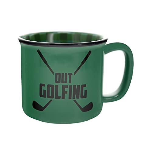 Pavilion - Out Golfing - 18 oz Coffee Mug Cup For Outdoorsy Sport Golfing Men Women Golf Gift