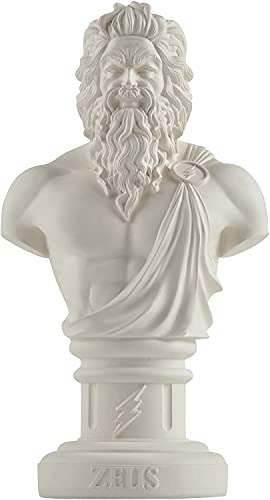 Cosmic Hill Zeus Greek God Bust Statue Figurine Greek Mythology Decor Gifts