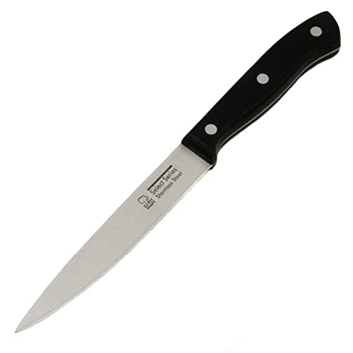 Chef Craft Select Utility Knife, 4.5 inch blade 12 inch in length, Stainless Steel/Black