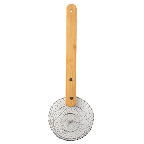 Tablecraft 11160 Wok Strainer, 15-inch Length, Bamboo (Coated)