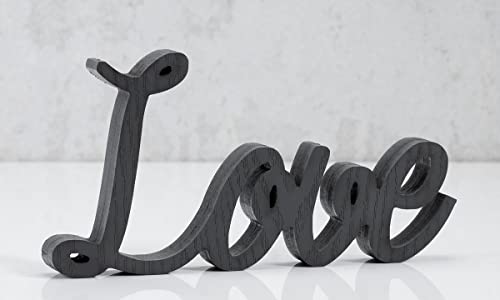 Giftcraft 094914 Love Tabletop Decor, 11.8-inch Length, MDF