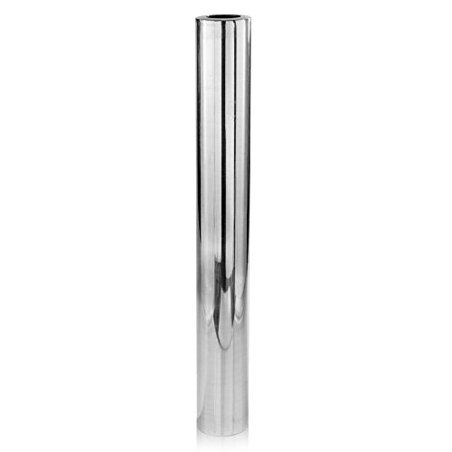 Modern Day Accents Cilindro XXL Tall, Shiny, Aluminum, Cylinder, Floor Standing, Statement Piece, Home, Office, or Outside, Decor, Accents, Vase, 6" L x 6" W x 56" H, XX-Large, Silver