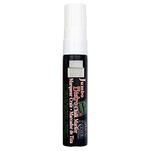 Uchida 481-C-0 Marvy Jumbo Broad Point Tip Bistro Chalk Marker, White