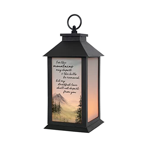 Carson 57597 Mountains May Depart Decorative Candle Lantern, 13-inch Height