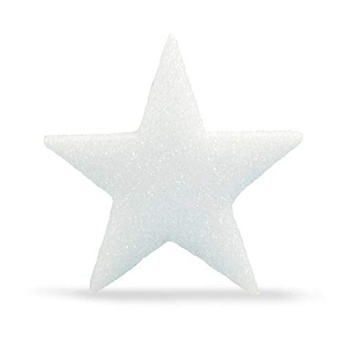 Hygloss Styrofoam Stars for Crafts and Decoration 4 Inches x Áøª inch Thick, White, 12 Pieces, 4