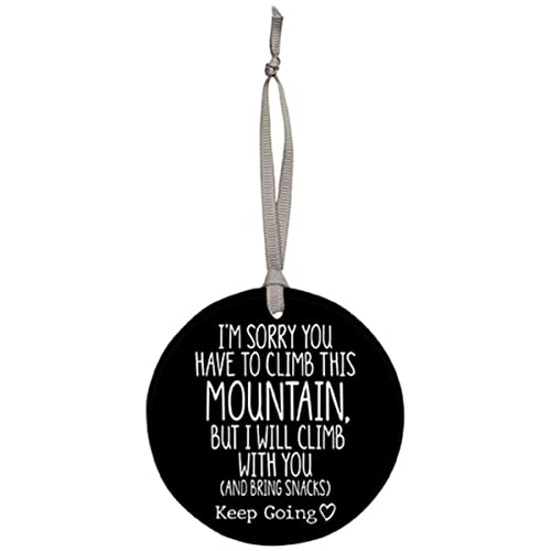 Carson Home 24910 Keep Going Collection Mountain Gift Tag, 3.5-inch Diameter