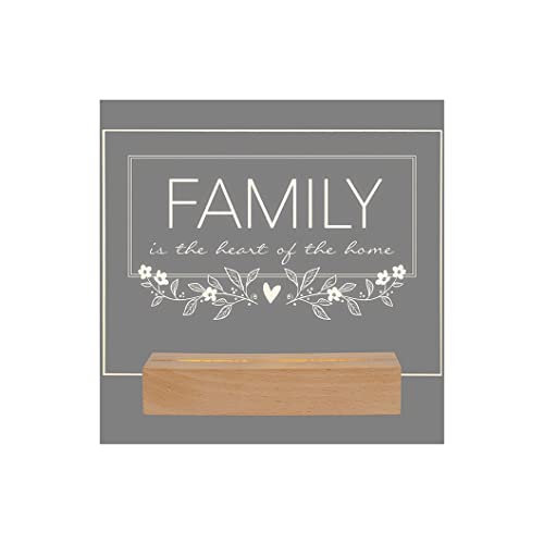 Carson 33310 Family LED Decorative Sign, 7.75-inch Height