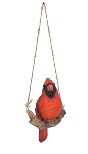 Hi Line Gift Ltd. Hanging Cardinal ON A Branch, red