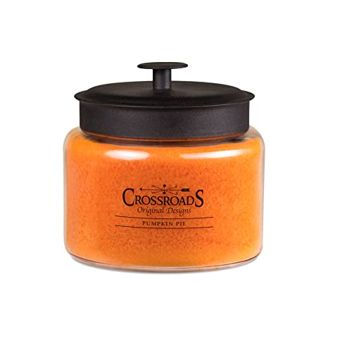 Crossroads Pumpkin Pie Jar Candle, 64-Ounce, Paraffin Wax