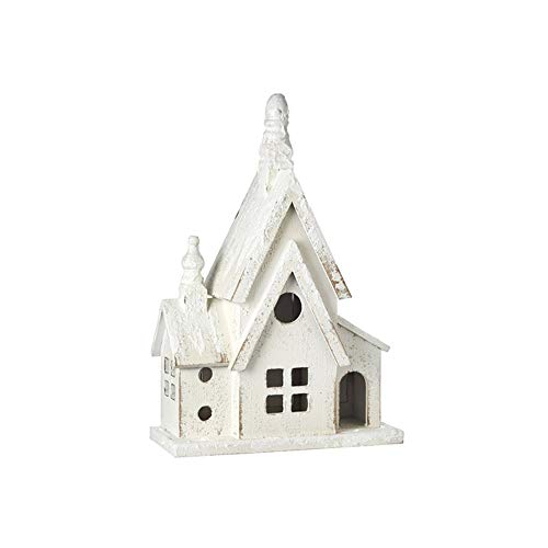 RAZ Imports 2021 Holiday Homestead 17.75" Distressed Gabled Church Figurine