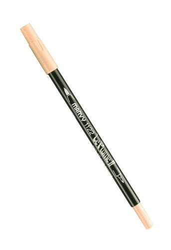 Uchida 1122-C-16 Marvy Extra Fine Tip Le Plume II Double Ender Marker Pen, Pale Orange