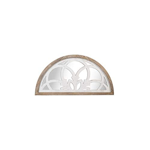 Ganz CB174014 Arch Mirror with Scroll Overlay Wall Decor, 31-inch Width